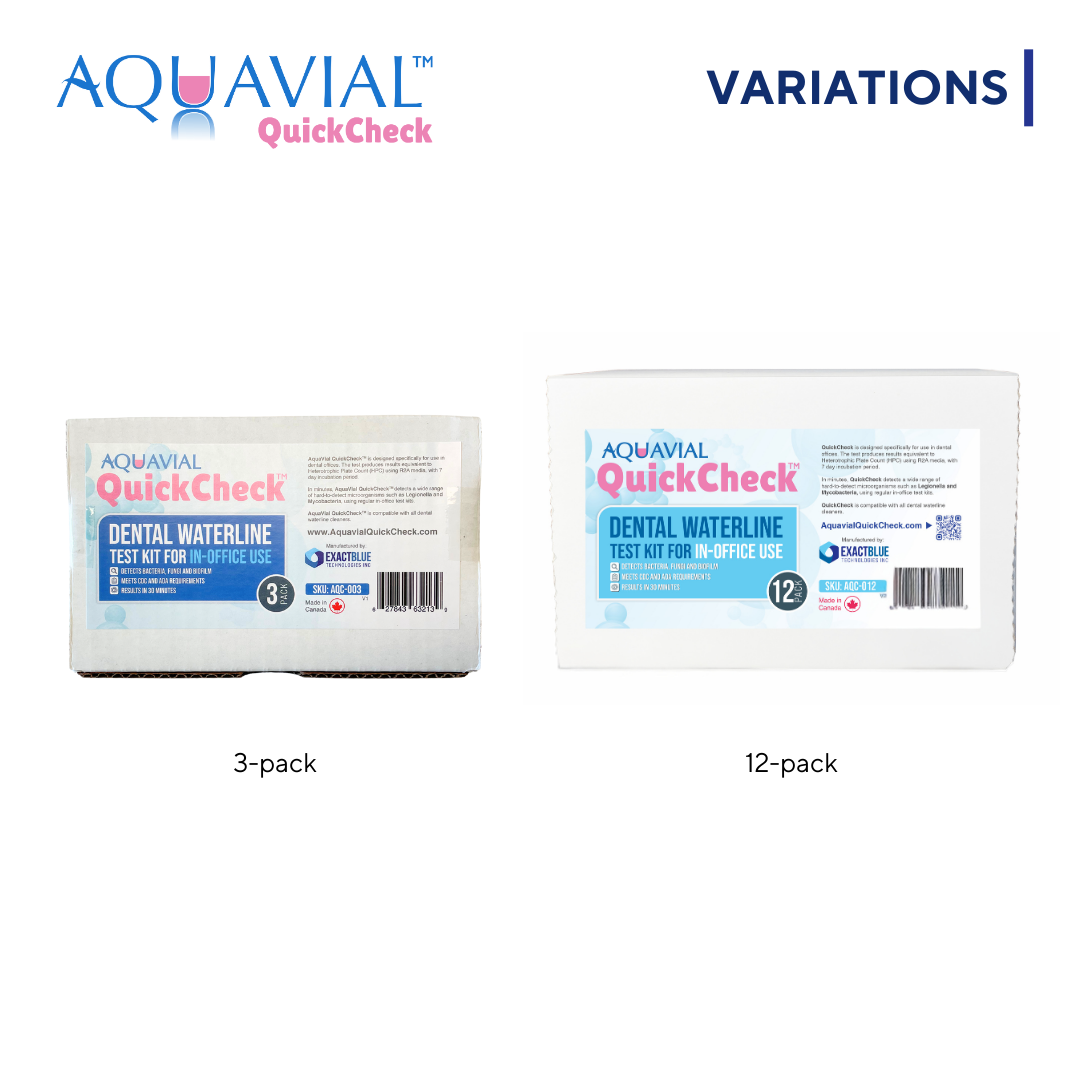 AquaVial Quick Check - 15 minutes Dental Unit Waterline Test