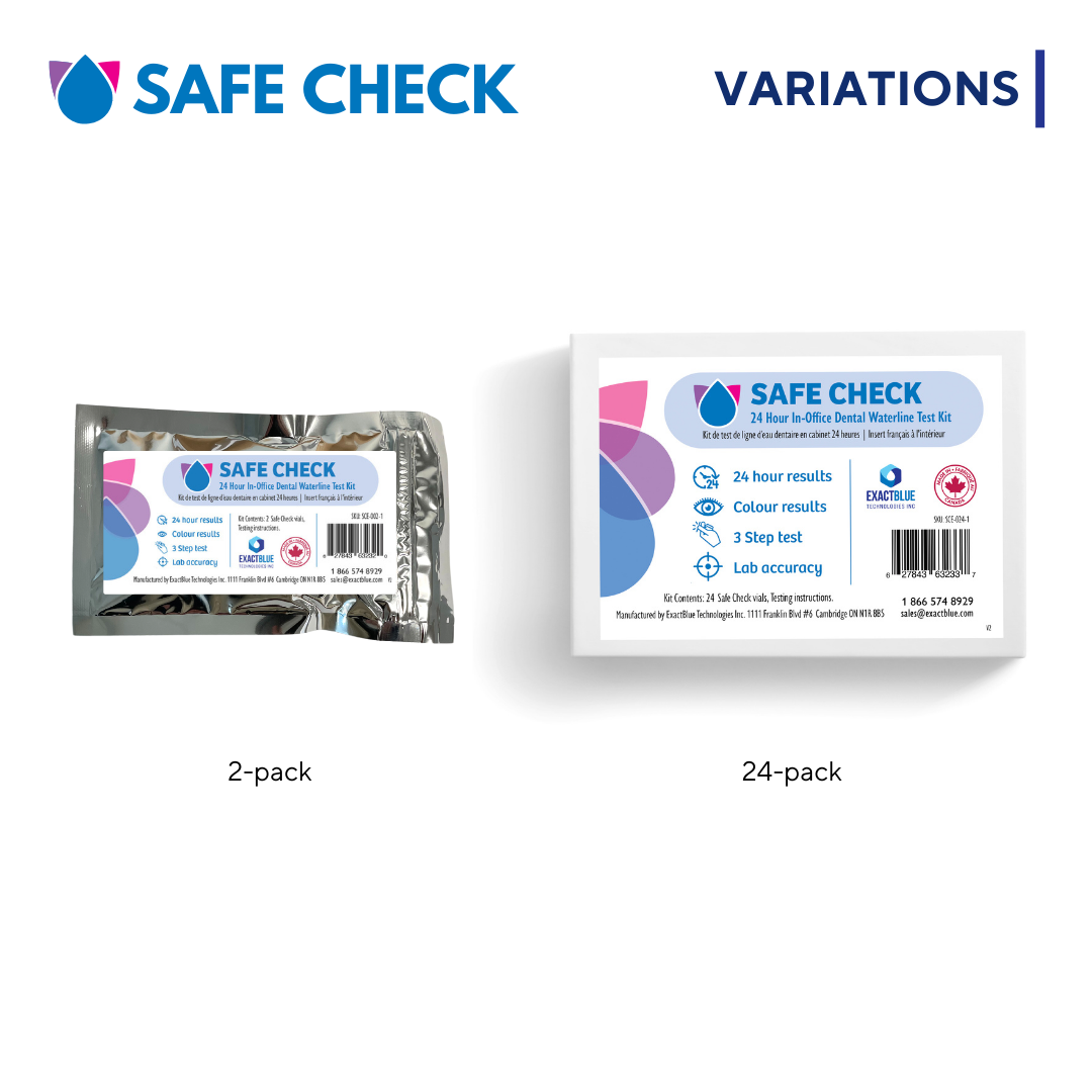 Safe Check - 24 Hour In-Office Dental Waterline Test Kit