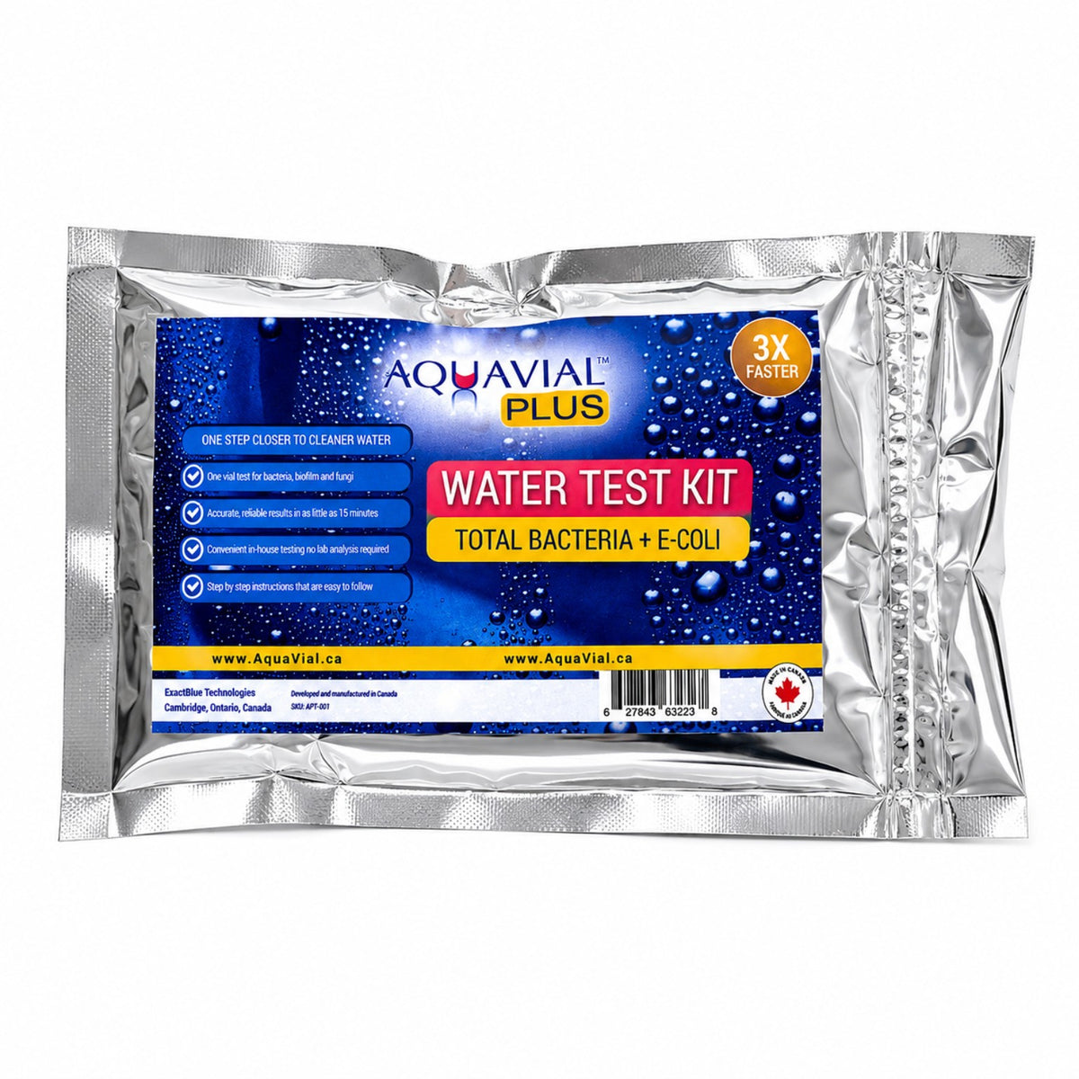 AquaVial Plus - Kit de análisis de agua