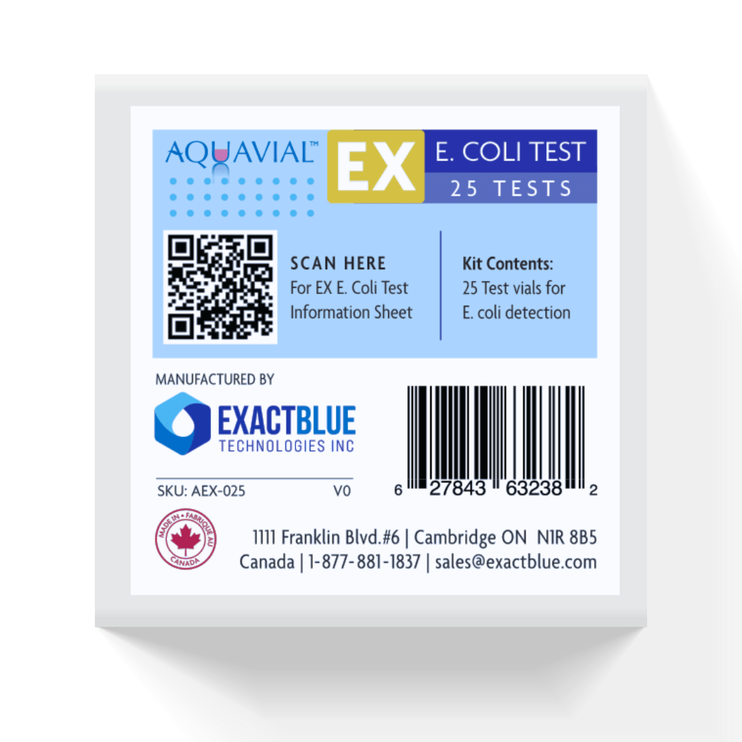 AquaVial EX - 5 To 9 Hours E. Coli Detection and Identification Professional Water Test Kit