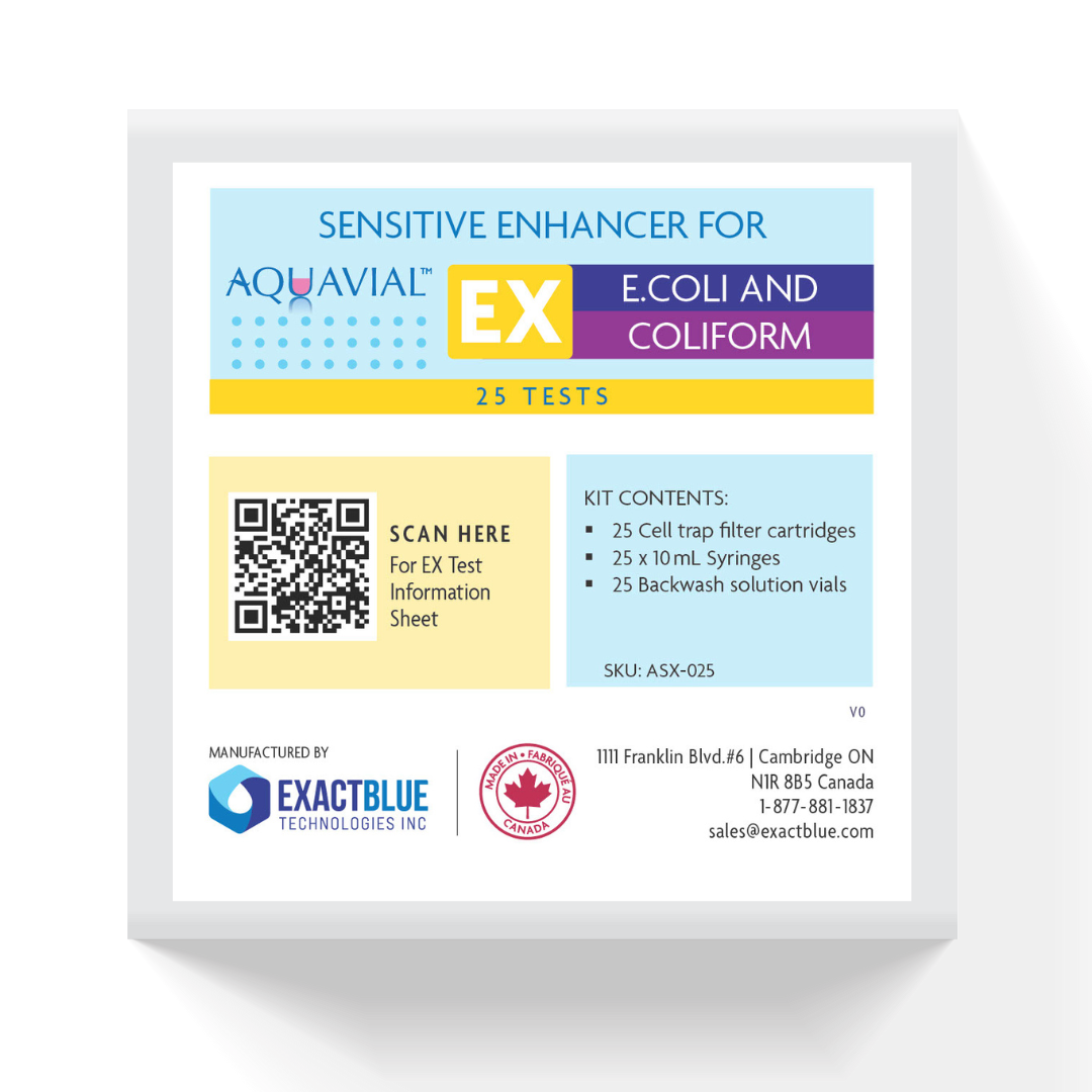 AquaVial EX - 5 To 9 Hours E. Coli Detection and Identification Professional Water Test Kit